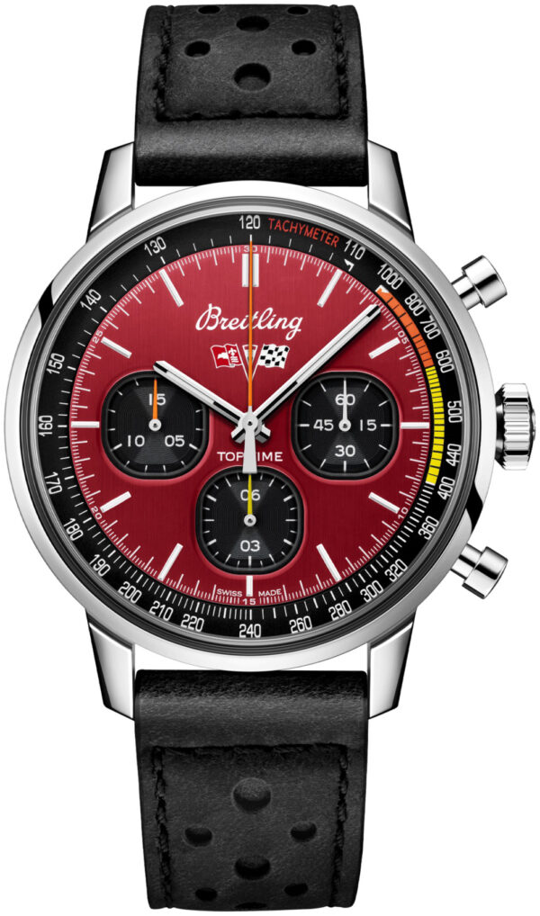 Breitling Herrklocka A25310241K1X1 Premier Top Time Röd/Läder Ø42