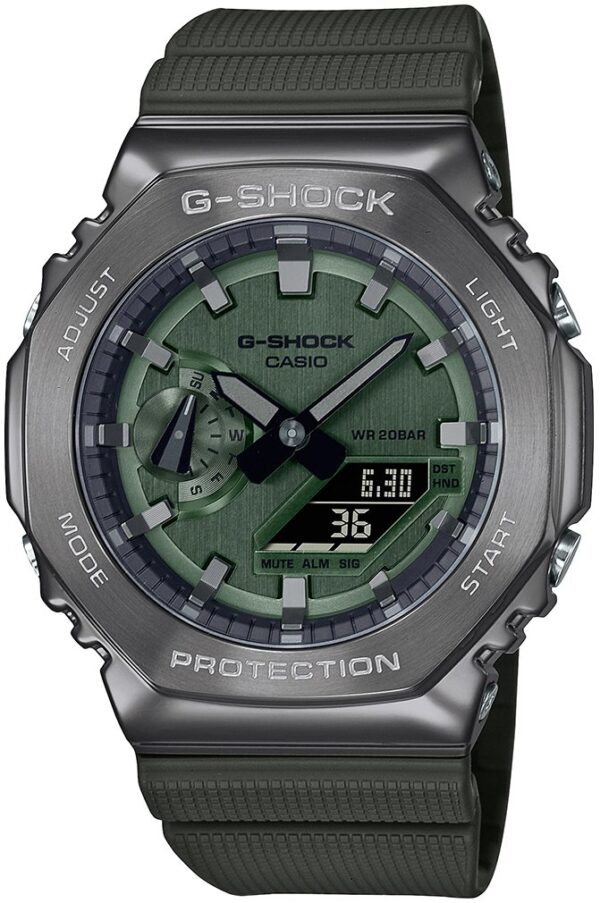 Casio Herrklocka GM-2100B-3AER G-Shock Grön/Resinplast Ø44.4 mm