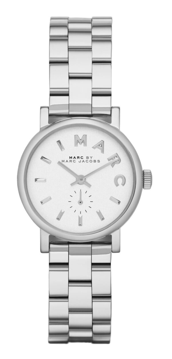 Marc by Marc Jacobs Damklocka MBM3246 Baker Vit/Stål Ø28 mm