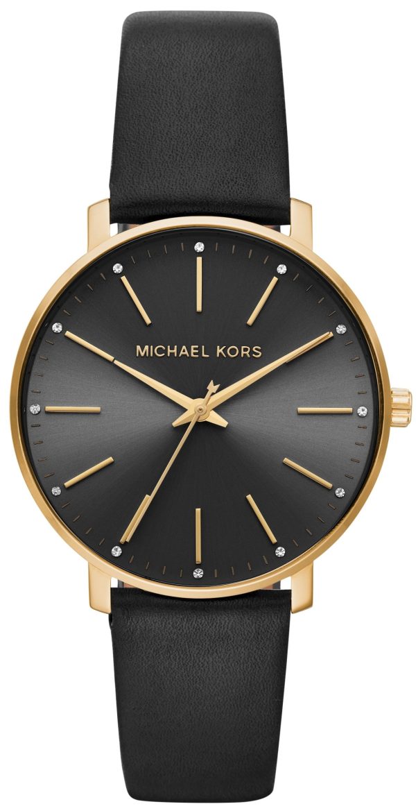 Michael Kors Damklocka MK2747 Pyper Svart/Läder Ø38 mm