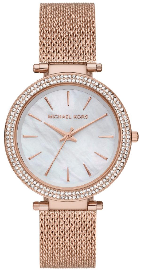 Michael Kors Damklocka MK4519 Darci Vit/Roséguldstonat stål Ø39 mm